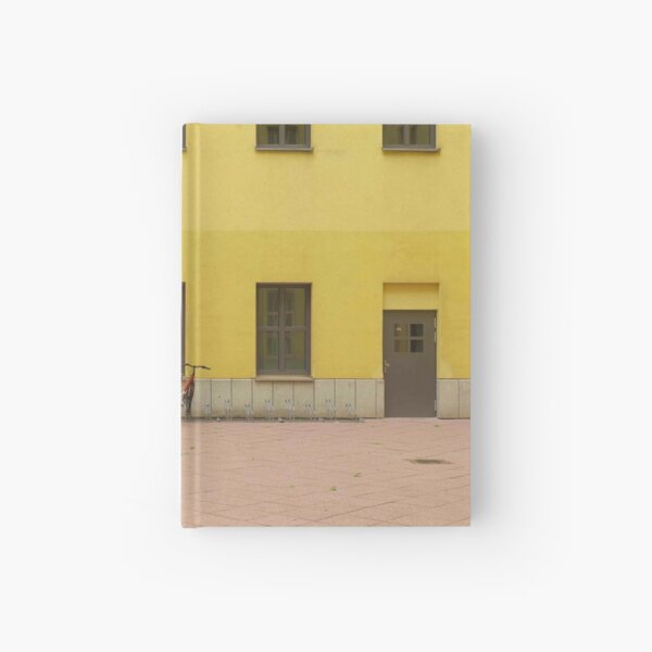 Red Bike, Yellow Wall Hardcover Journal
