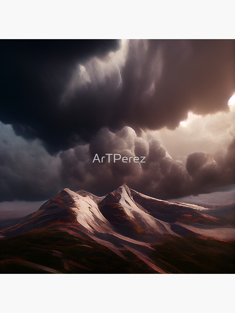 "Cruel mountains" Sticker for Sale by ArTPerez Redbubble