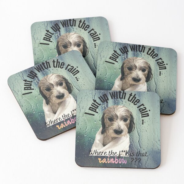 Item preview, Wet dog waiting for rainbow designed and sold by cicihri.