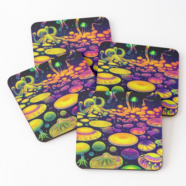 Item preview, UV reactive Space Shroom Art designed and sold by RottingDreams.