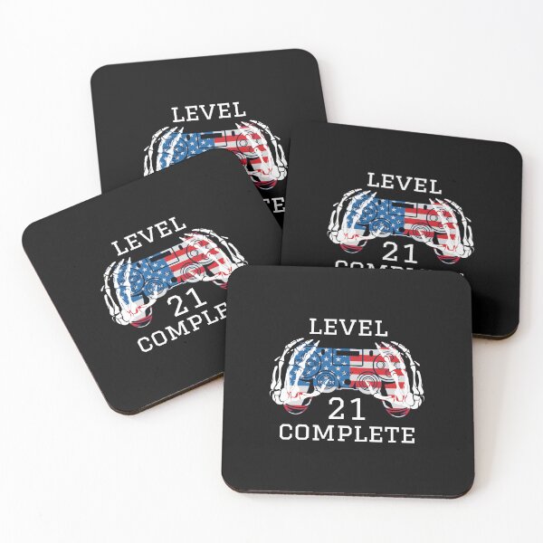 Item preview, Level 21 Complete, Skeleton Hand Gamer designed and sold by WanderTravels.