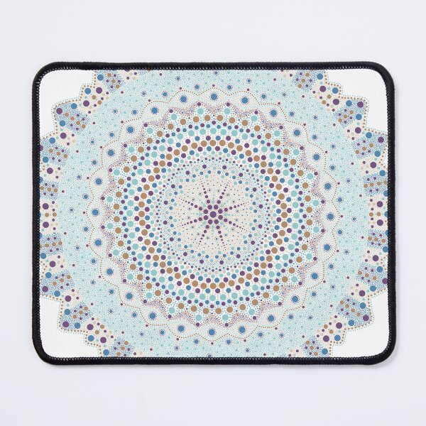 Item preview, Bluish dot mandala designed and sold by DomaDoma.