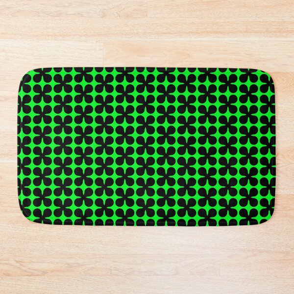 Item preview, Black and green seamless flower pattern designed and sold by Ray Loka.