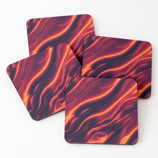 Item preview, Light My Neon Fire - Patrón retro infinito - Patrón sin costuras designed and sold by GenerationalArt.
