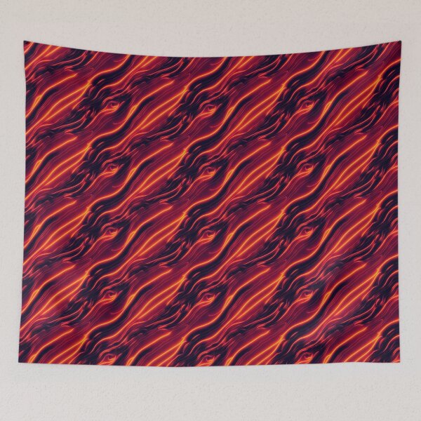 Aperçu de l'œuvre Allume mon feu néon - Motif rétro infini - Motif sans couture créée et vendue par GenerationalArt.