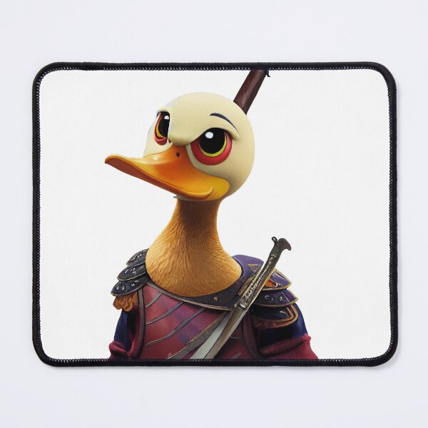 Item preview, Cute Duck with a Sword Grumpy Animal Sticker designed and sold by TheCreativeFab.