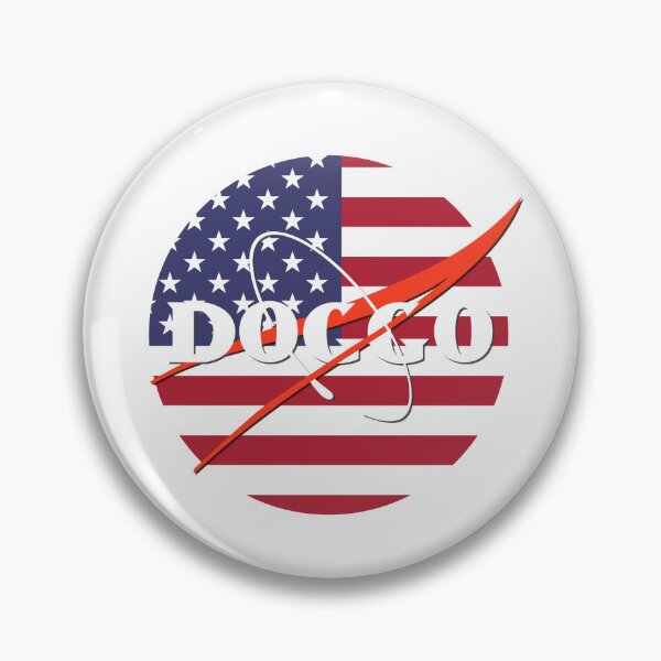 Item preview, Doggo, Nasa Inspired logo, American Flag quality logo, Guaranteed best gift for all dog lovers designed and sold by Galactic Fur Baby Federation.