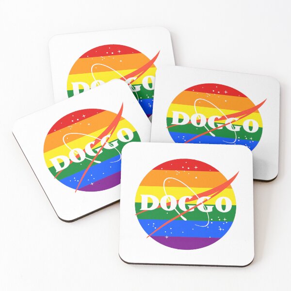Item preview, Doggo, Nasa Inspired logo, LGBTQ quality logo, Guaranteed best gift for all dog lovers designed and sold by Galactic Fur Baby Federation.