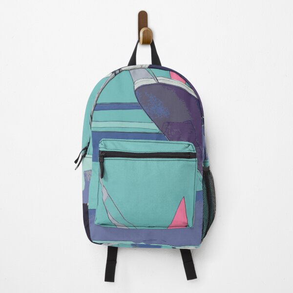 Item preview, Sailboat Abstract Indigo Aqua designed and sold by Nonshape.