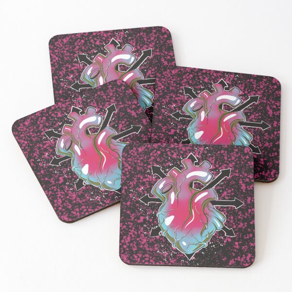 Item preview, Chaos Heart in red with blue designed and sold by BShores.
