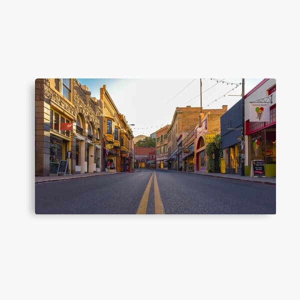 Main St, Bisbee, AZ on a quiet day in May Canvas Print