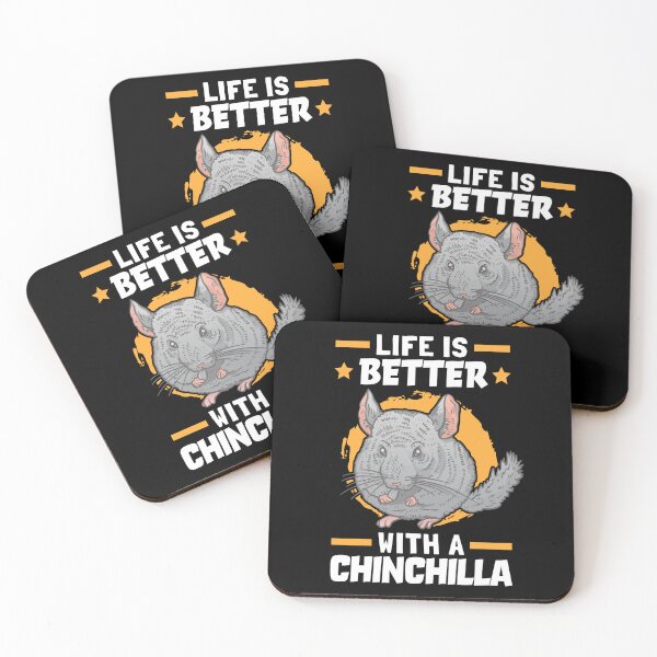 Item preview, Life is better with chinchilla dust mouse rodent designed and sold by madgrfx.