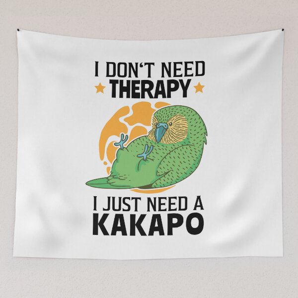 Item preview, Kakapo are my therapy flightless parrot designed and sold by madgrfx.