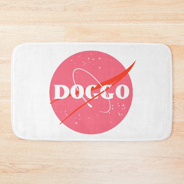 Item preview, Doggo, Nasa Inspired logo, quality logo, Pink Color Guaranteed best gift for all dog lovers designed and sold by Galactic Fur Baby Federation.