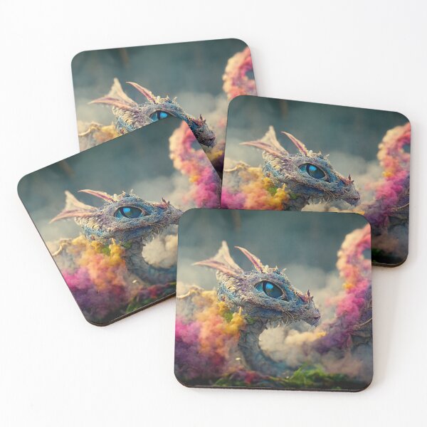 Item preview,  Watercolor little dragon fantasy. designed and sold by Maniock.