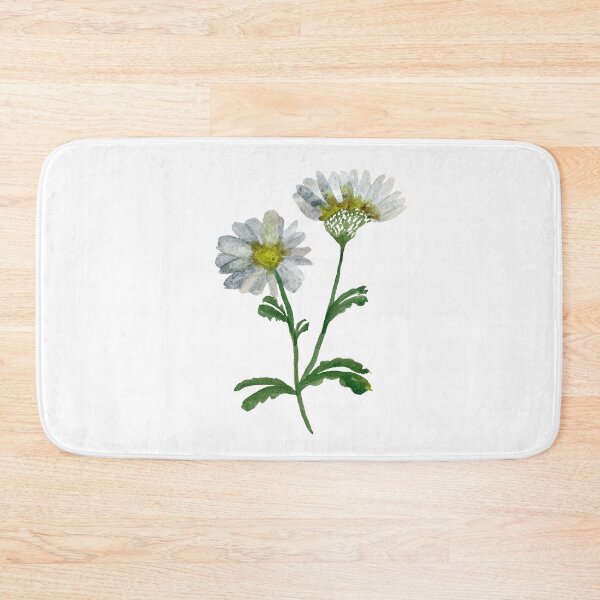 Item preview, Camomile single object watercolor illustration designed and sold by Yana Mustafina | Boho Soulful Designs.
