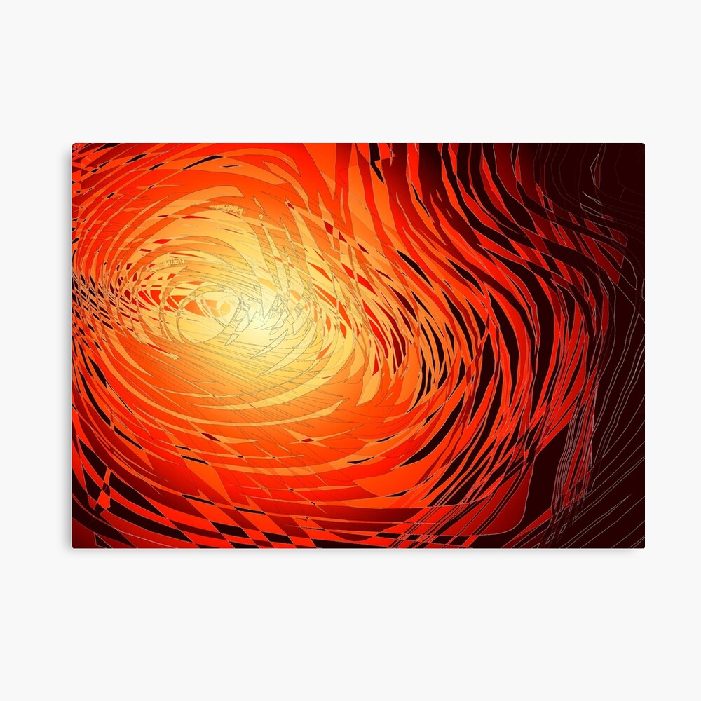 Complex Spiral Sunset4 Canvas Print By Sirkdesignsltd Redbubble