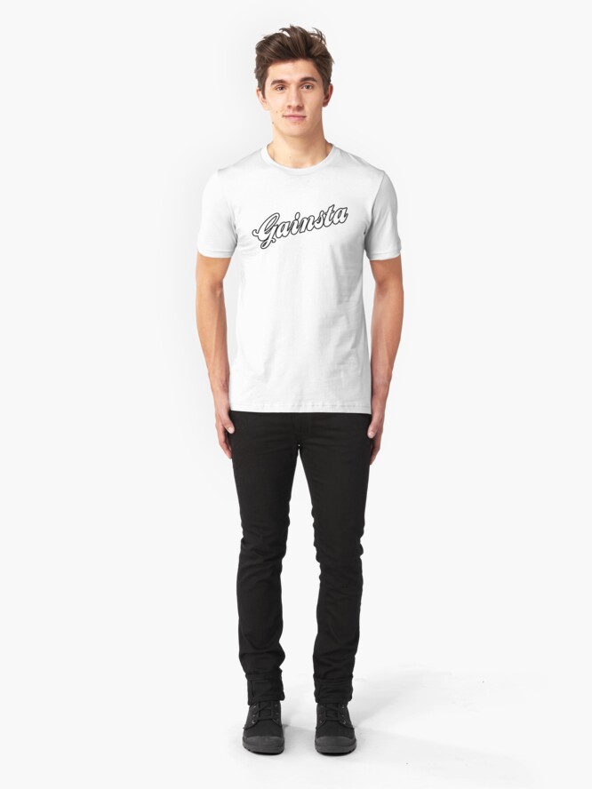 Alternate view of GAINSTA - White Slim Fit T-Shirt