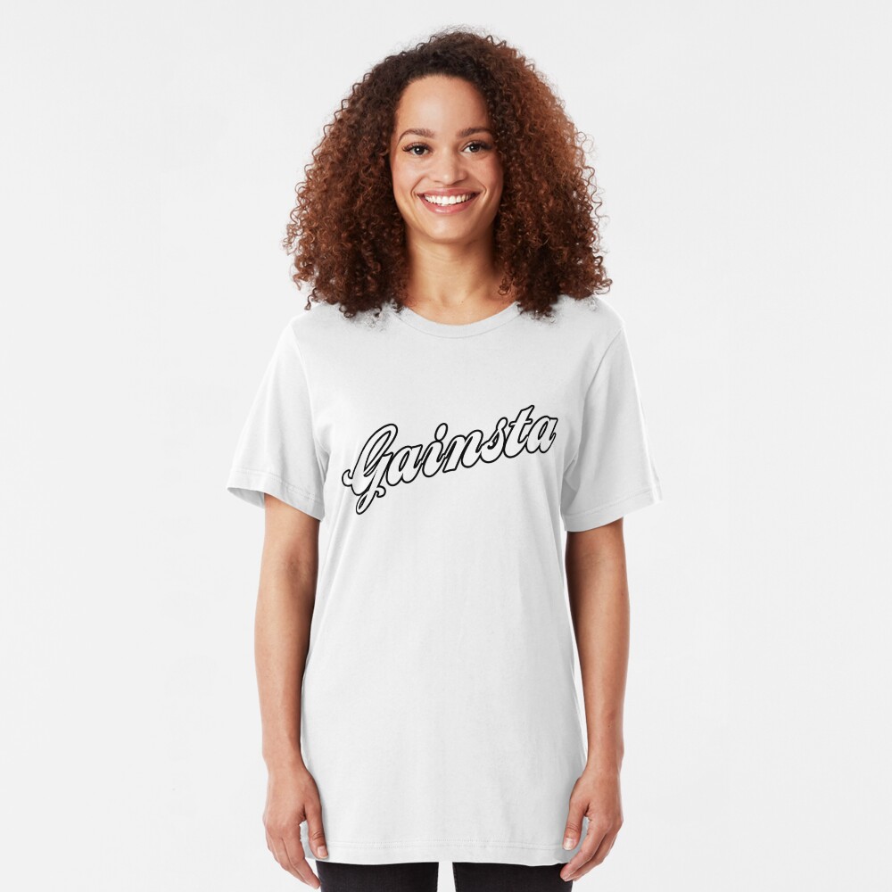 GAINSTA - White Slim Fit T-Shirt