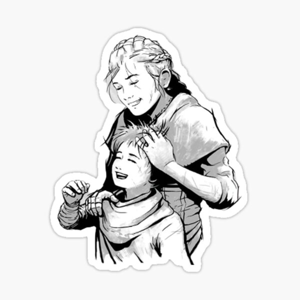 A Plague Tale Requiem Amicia and Hugo Sticker for Sale by vonadive