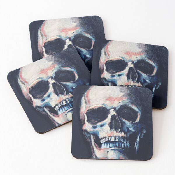 Item preview, "Skull" black horror macabre skeleton halloween scary spooky designed and sold by MauraDonahue.