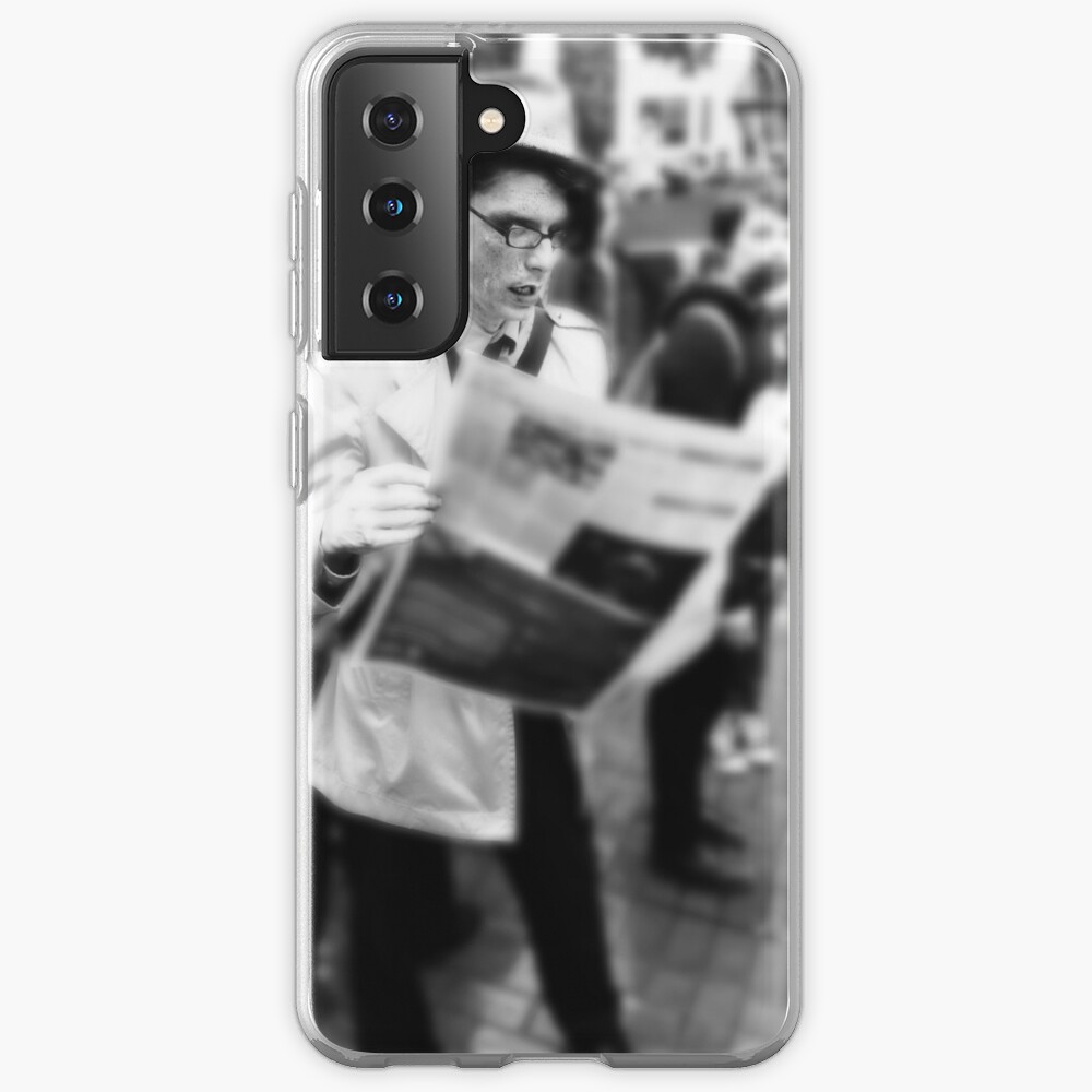Newspaper Zombie and the City Samsung Galaxy Phone Case