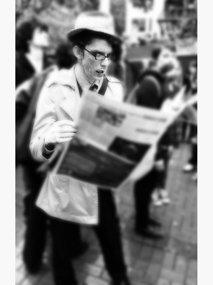 Newspaper Zombie and the City by lehudgins