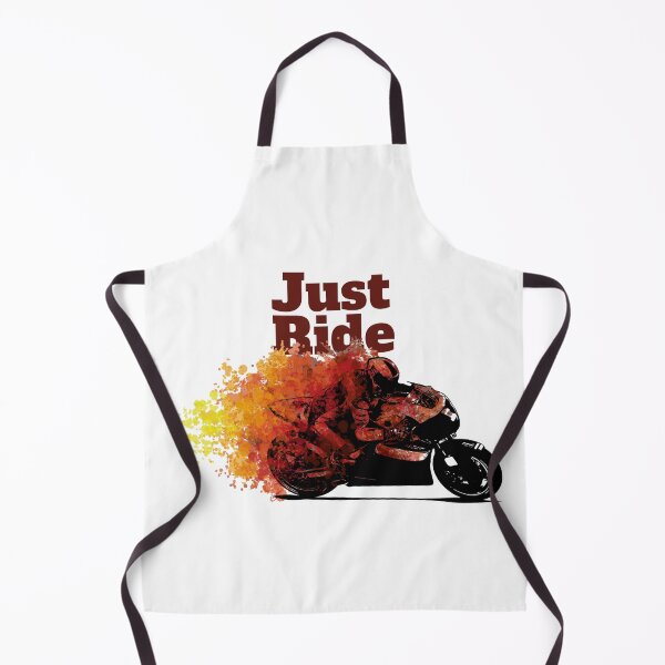 Item preview, 'Just Ride' Artistic Stylized Motorcycle Racer in Motion designed and sold by deepakrode7.