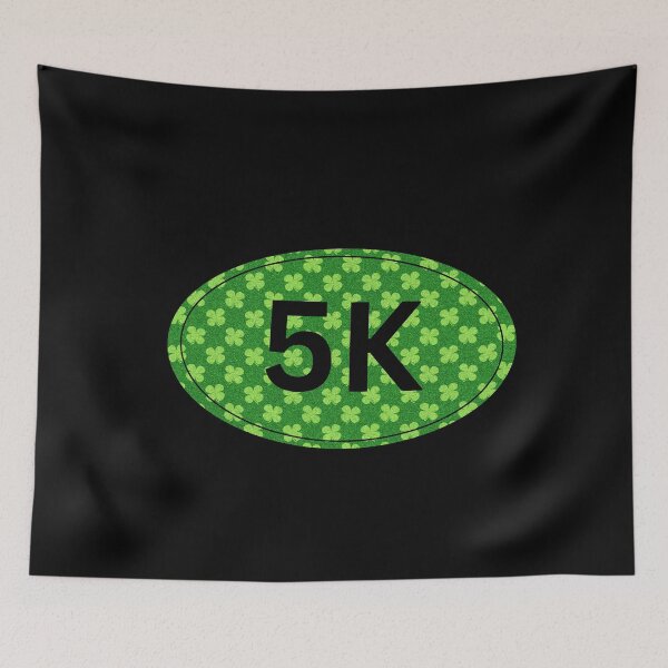 Item preview, Four Leaf Clover, 5K - Black designed and sold by LatterDaze.