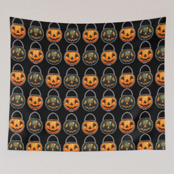 Item preview, Black and Orange Pumpkin Buckets designed and sold by JanGrackle.