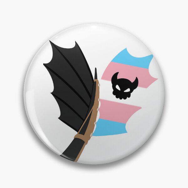 Item preview, Toothless trans pride pin  designed and sold by yumerix.