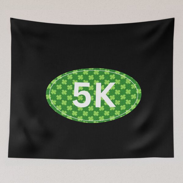 Item preview, Four Leaf Clover, 5K - White designed and sold by LatterDaze.