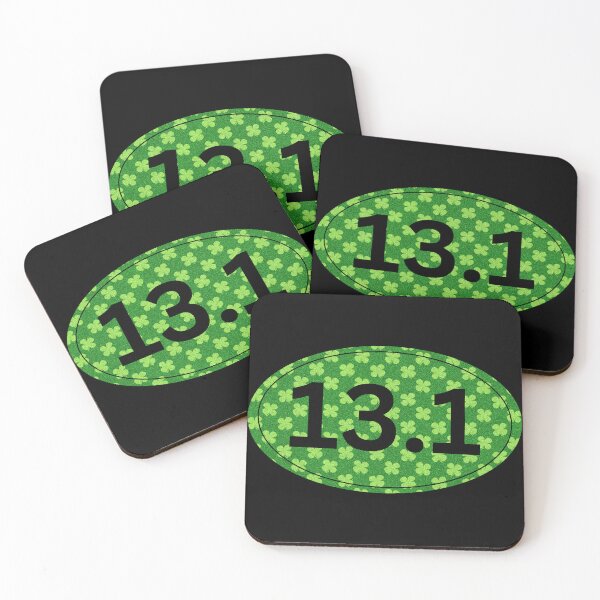 Item preview, Four Leaf Clover, Half Marathon 13.1 - Black designed and sold by LatterDaze.