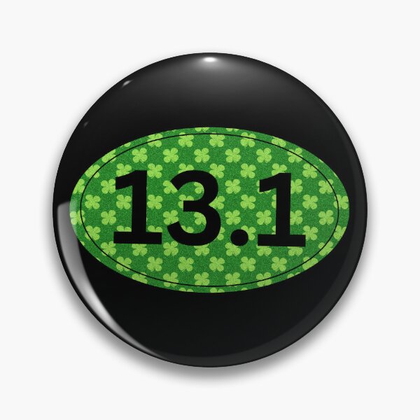 Item preview, Four Leaf Clover, Half Marathon 13.1 - Black designed and sold by LatterDaze.