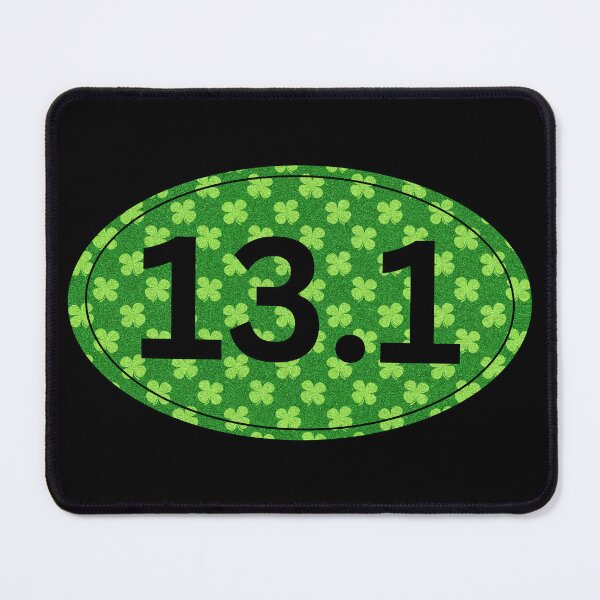 Item preview, Four Leaf Clover, Half Marathon 13.1 - Black designed and sold by LatterDaze.