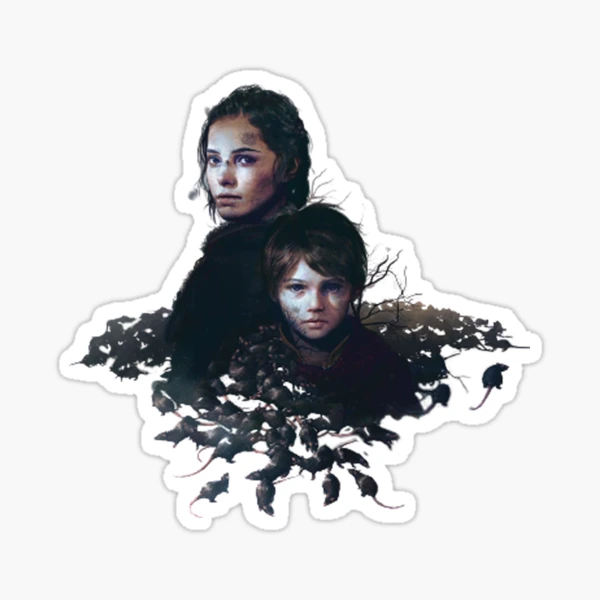 A Plague Tale Requiem Amicia and Hugo Sticker for Sale by vonadive