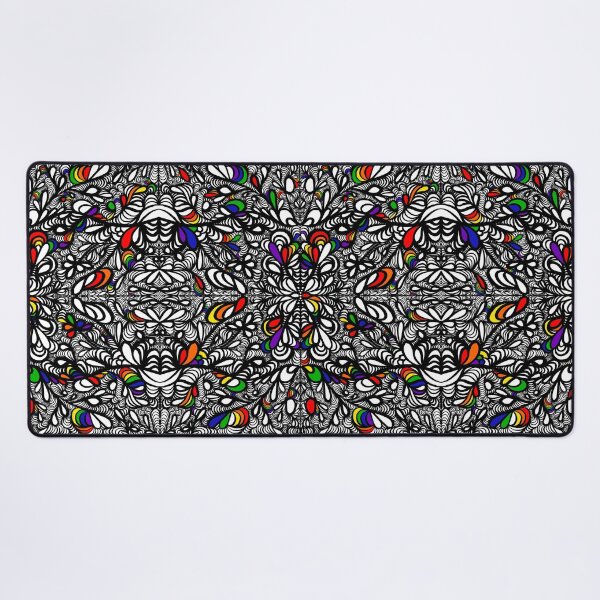 Color Splatter Desk Mat