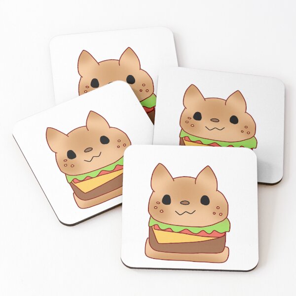 Item preview, burger cat designed and sold by sproutsofart.