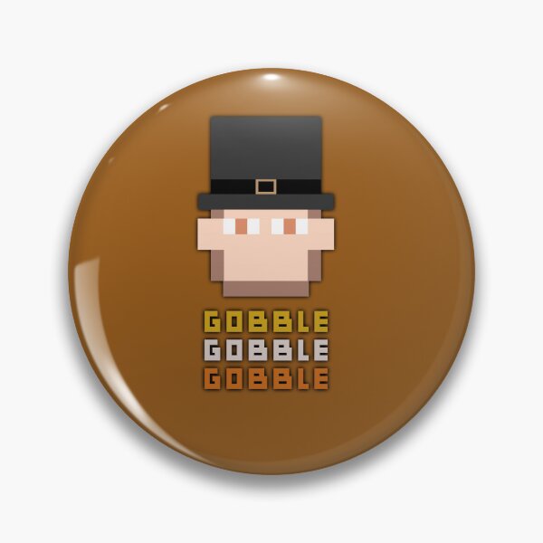 Item preview, 8 Bit Pixel Pilgrim (Thanksgiving - Ver. 2) designed and sold by AbsurdlyEpic.