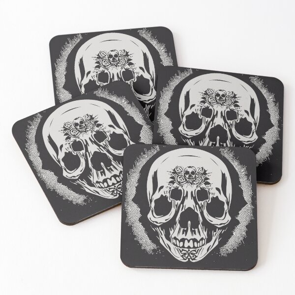 Item preview, #SkullLove Evil Skull 004 designed and sold by MindGlowArt.