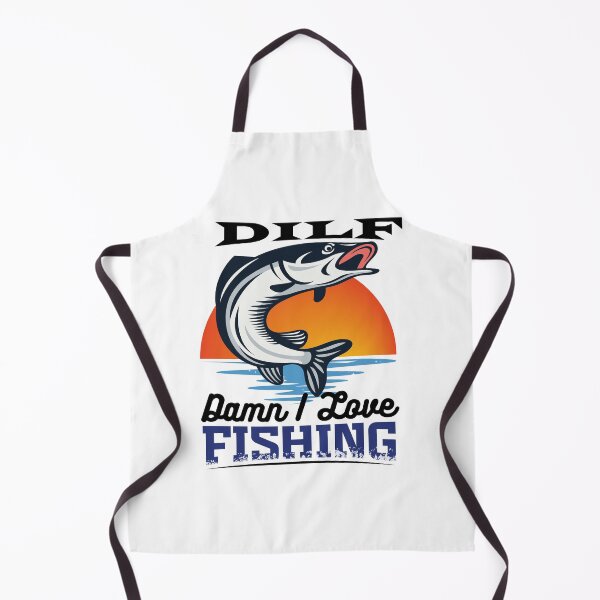 Item preview, Dilf Damn I Love Fishing - Funny Fishing Quote Graphic Fisherman Gift designed and sold by ALITOPRINCE.