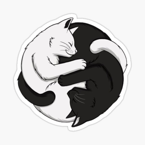 Artikel-Vorschau von Yin Yang ausgleichende Katzen, designt und verkauft von Stevenobinsun.