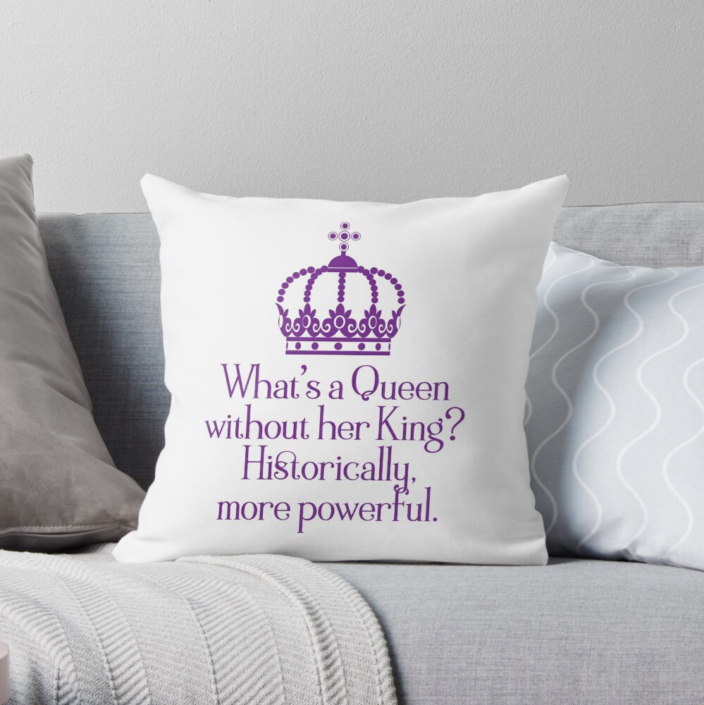  I'm A Queen Without Her King Historically I Am More Powerful  Long Sleeve T-Shirt : Clothing, Shoes & Jewelry