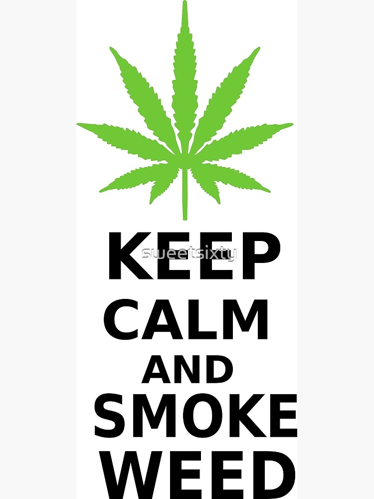 "Keep Calm TShirt Funny Weed TShirt Funny Marijuana TShirt