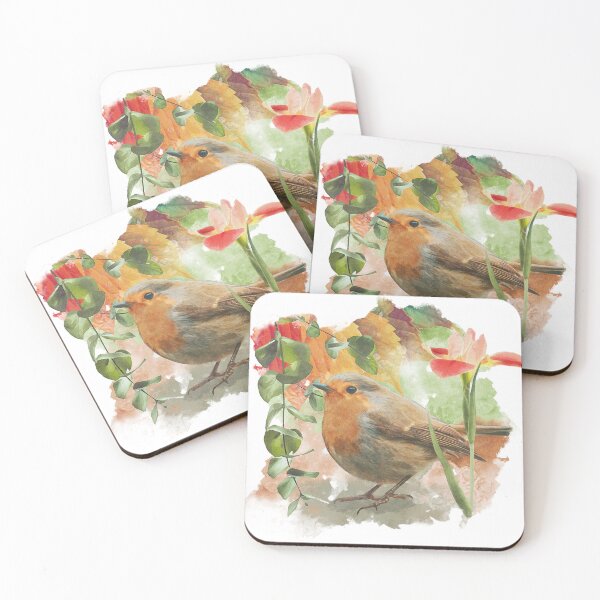 Artikelvorschau, Aquarellvogel entworfen und verkauft von CritterSticker.