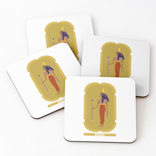 Item preview, Maat Egyptian Goddess On Gold Cartouche designed and sold by EgyptConnection.
