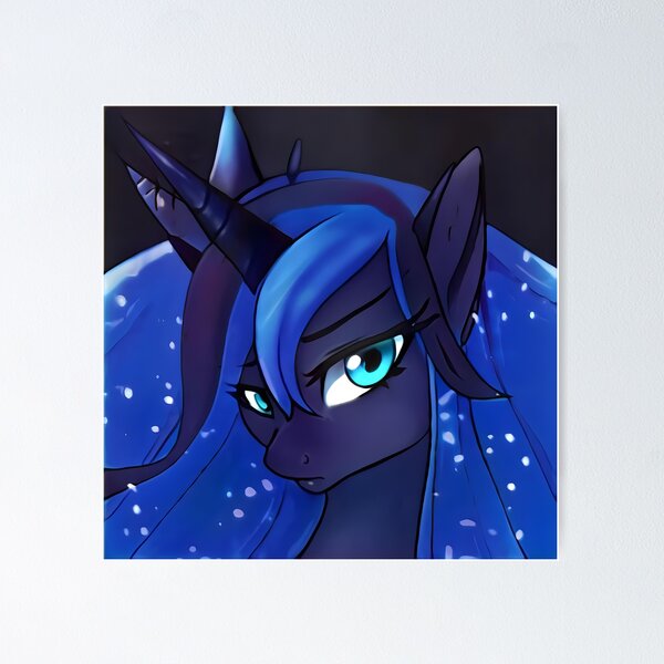 Poster Petit poney noir 