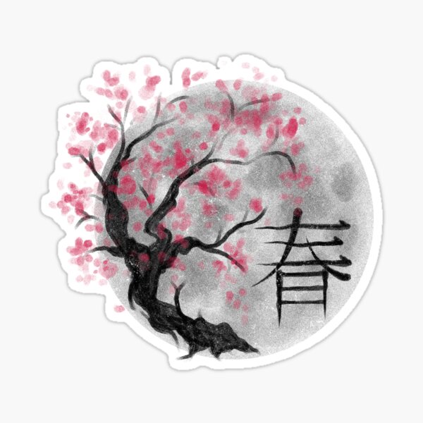 Frühling in Japan Sticker