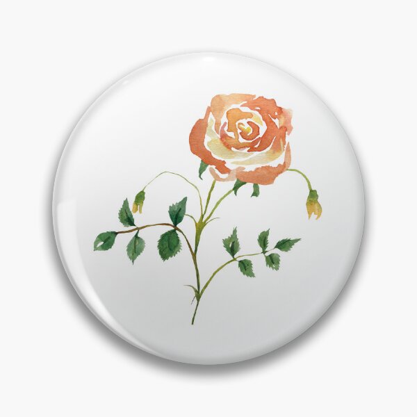 Item preview, Watercolor rose illustration single object designed and sold by Yana Mustafina | Boho Soulful Designs.