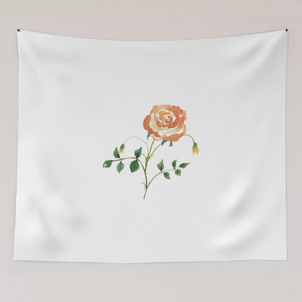 Item preview, Watercolor rose illustration single object designed and sold by Yana Mustafina | Boho Soulful Designs.